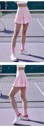 Womens Sports Training 75%Nyolon 25%Spandex Tennis Skirt LN13 print logo 33
