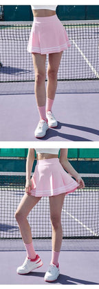Womens Sports Training 75%Nyolon 25%Spandex Tennis Skirt LN13 print logo 34