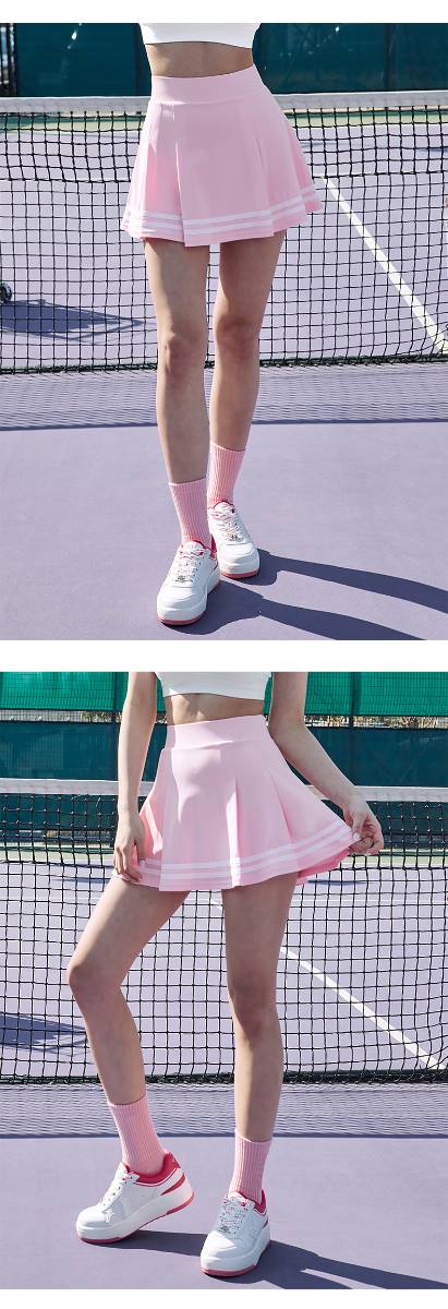 Womens Sports Training 75%Nyolon 25%Spandex Tennis Skirt LN13 print logo 34
