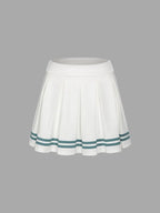 Womens Golf Sports 80%Cotton 20%Spandex Tennis Skirt LN16 print logo 7