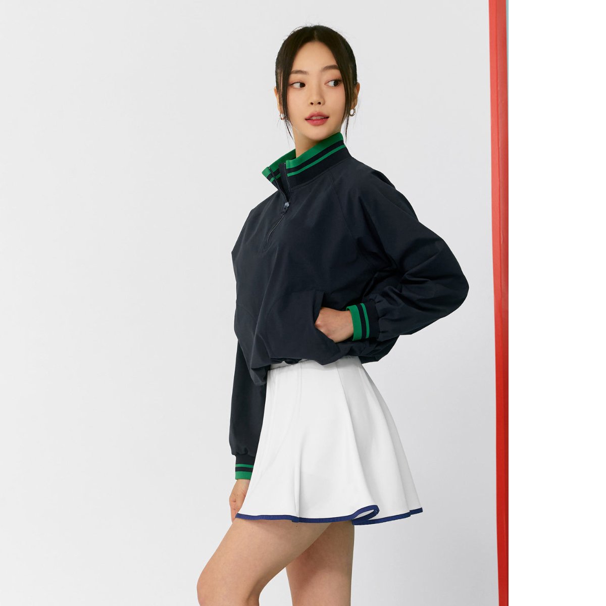 Womens Casual Sports Nylon Spandex Tennis Set LN22-LN21 - Coat print logo 15