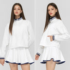 Womens Casual Sports Nylon Spandex Tennis Set LN22-LN21 - Coat print logo 29
