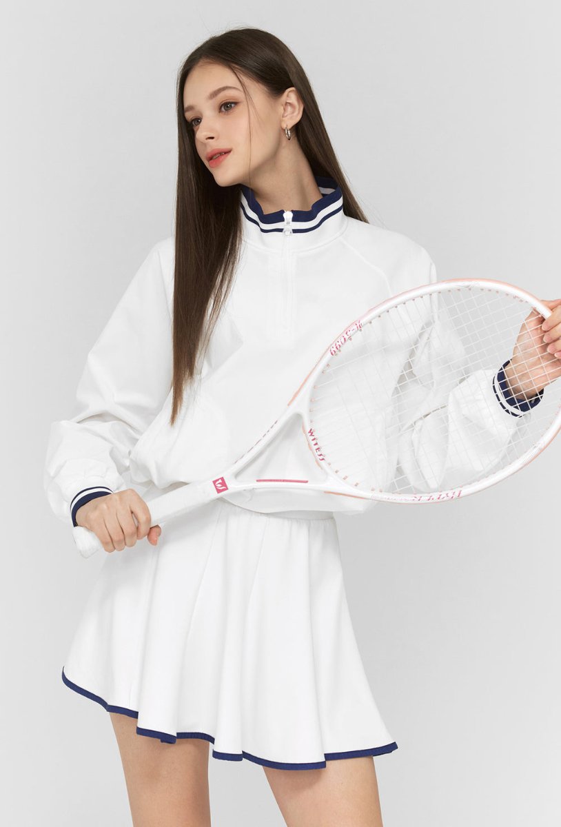 Womens Casual Sports Nylon Spandex Tennis Set LN22-LN21 - Coat print logo 32