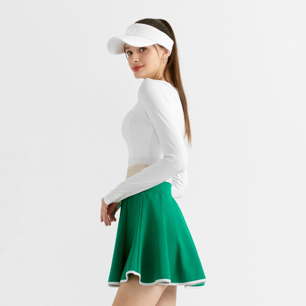 Womens Casual Sports Nylon Spandex Tennis Set LN22-LN21 - Skirt print logo 44