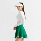 Womens Casual Sports Nylon Spandex Tennis Set LN22-LN21 - Skirt print logo 44