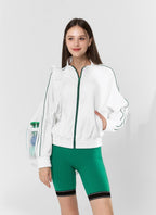 Womens Tennis Sports 55%rayon 40%polyester 5%spandex Jacket LN28 print logo 16