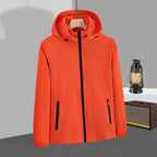 Mens Sportswear Waterproof 100%Polyester Hiking Jacket print logo 17