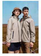 Mens Sportswear Waterproof 100%Polyester Hiking Jacket print logo 37