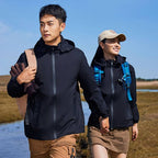 Mens Sportswear Waterproof 100%Polyester Hiking Jacket print logo 13