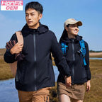 Mens Sportswear Waterproof 100%Polyester Hiking Jacket print logo 39