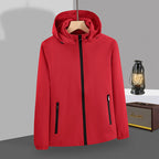 Mens Sportswear Waterproof 100%Polyester Hiking Jacket print logo 3