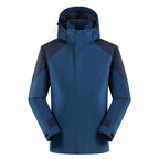 Mens Outdoor Windbreaker  100%Polyester Hiking Jacket M-909 print logo 15