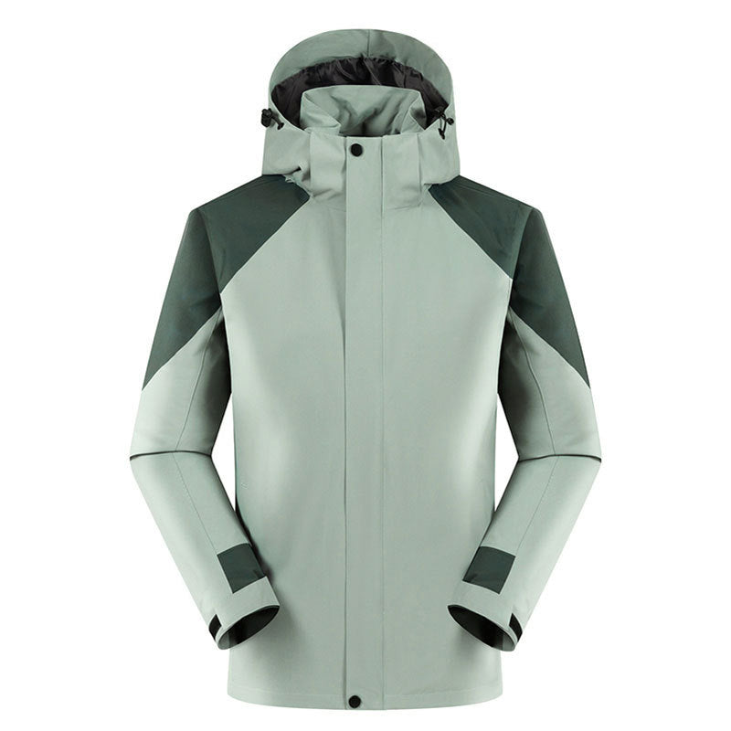 Mens Outdoor Windbreaker  100%Polyester Hiking Jacket M-909 print logo 20