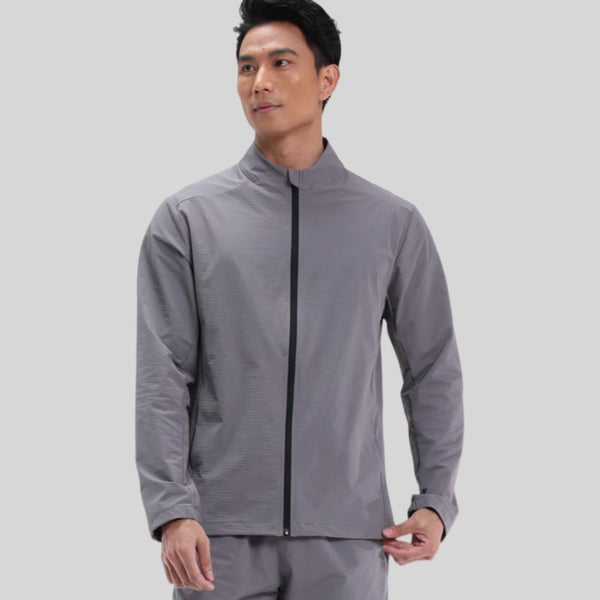 Mens Activewear Sports  88%Nylon 12%Spandex Jacket M-D42181 print logo 1
