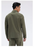 Mens Activewear Sports  88%Nylon 12%Spandex Jacket M-D42181 print logo 37