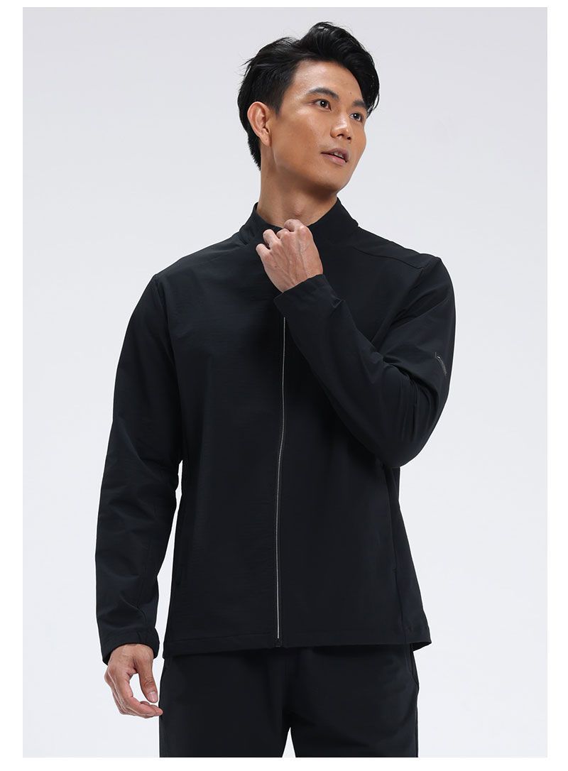 Mens Activewear Sports  88%Nylon 12%Spandex Jacket M-D42181 print logo 38