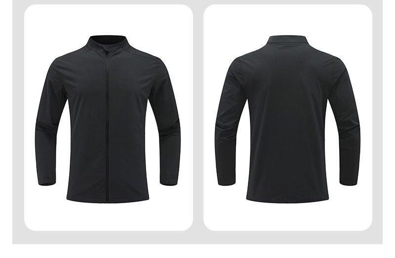 Mens Activewear Sports  88%Nylon 12%Spandex Jacket M-D42181 print logo 31
