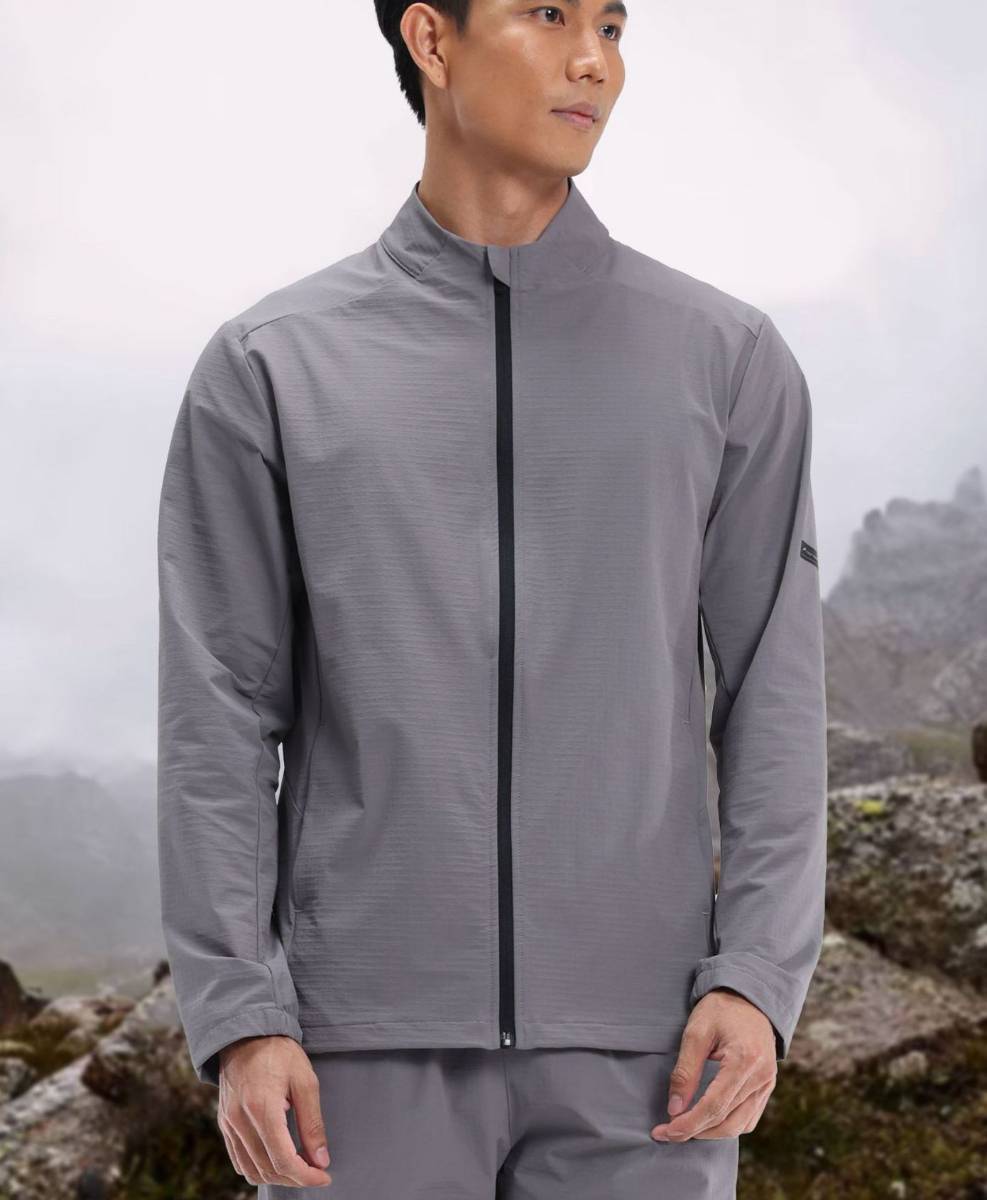 Mens Activewear Sports  88%Nylon 12%Spandex Jacket M-D42181 print logo 8