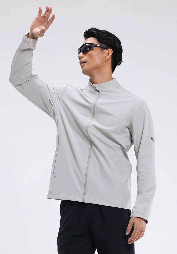 Mens Activewear Sports  88%Nylon 12%Spandex Jacket M-D42181 print logo 32