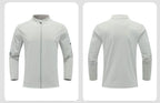 Mens Activewear Sports  88%Nylon 12%Spandex Jacket M-D42181 print logo 28