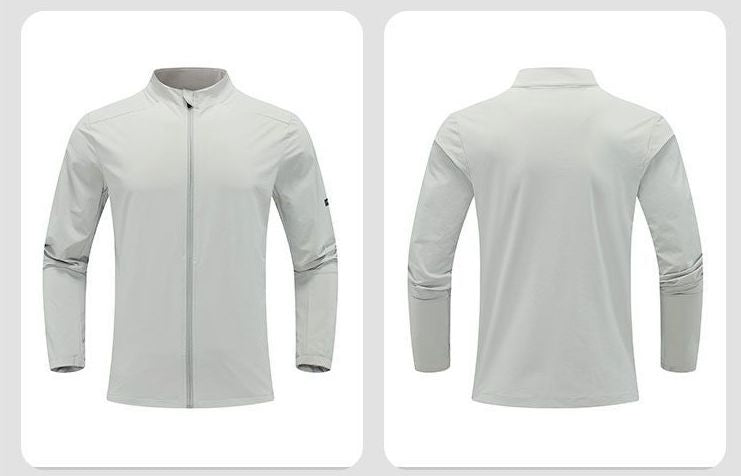 Mens Activewear Sports  88%Nylon 12%Spandex Jacket M-D42181 print logo 28