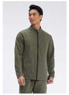 Mens Activewear Sports  88%Nylon 12%Spandex Jacket M-D42181 print logo 36