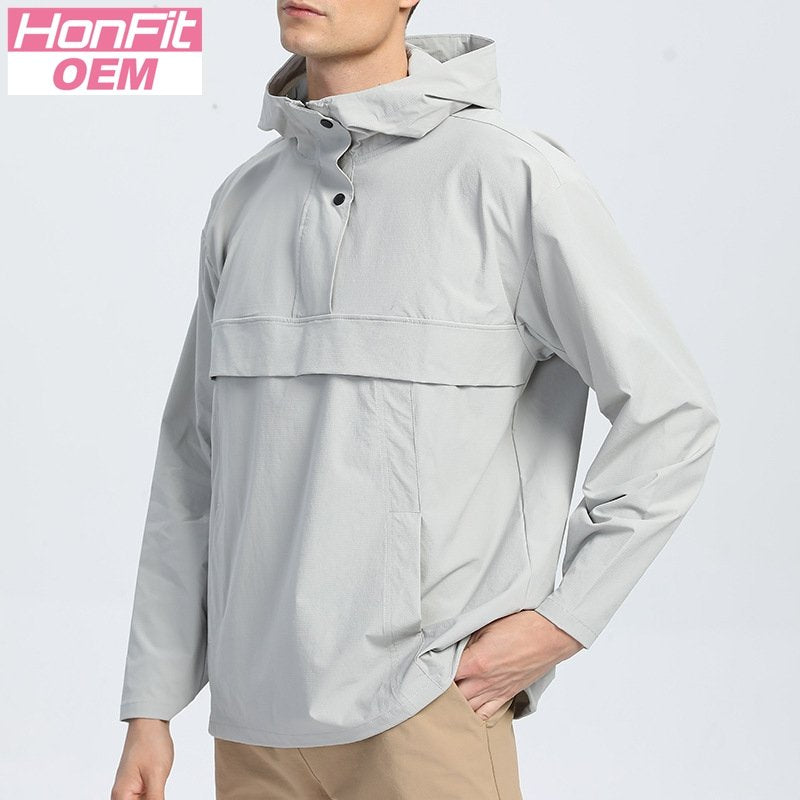 Mens Casual Sports  90%Nylon 10%Spandex Jacket M-W002 print logo 12