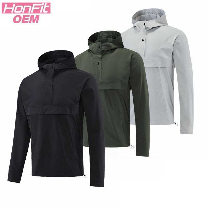 Mens Casual Sports  90%Nylon 10%Spandex Jacket M-W002 print logo 17