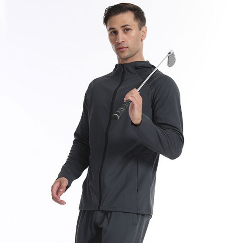 Mens Casual Fitness  90%Polyester 10%Spandex Jacket M-W007 print logo 13