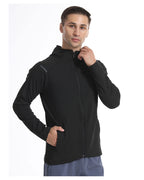 Mens Casual Fitness  90%Polyester 10%Spandex Jacket M-W007 print logo 29