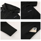 Mens Casual Fitness  90%Polyester 10%Spandex Jacket M-W007 print logo 14