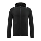 Mens Casual Fitness  90%Polyester 10%Spandex Jacket M-W007 print logo 10