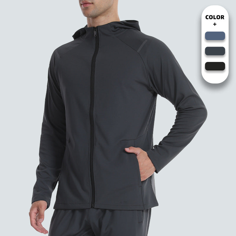 Mens Casual Fitness  90%Polyester 10%Spandex Jacket M-W007 print logo 7