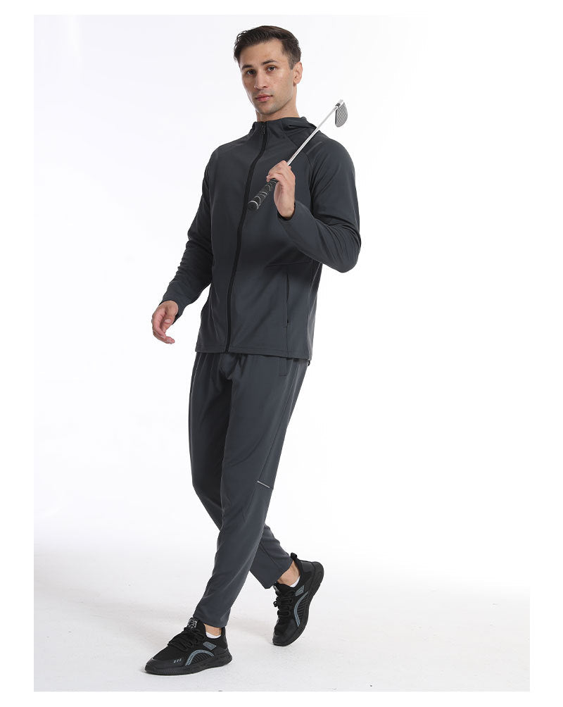 Mens Casual Fitness  90%Polyester 10%Spandex Jacket M-W007 print logo 28