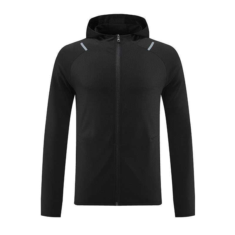 Mens Casual Fitness  90%Polyester 10%Spandex Jacket M-W007 print logo 4