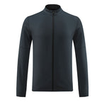 Mens Sportswear Workout  90%Polyester 10%Spandex Jacket M-W008 print logo 13