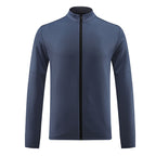 Mens Sportswear Workout  90%Polyester 10%Spandex Jacket M-W008 print logo 6