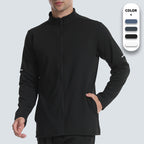 Mens Sportswear Workout  90%Polyester 10%Spandex Jacket M-W008 print logo 8