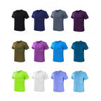 Custom 80GSM 100%polyester Lightweight Men's running shirts M001-1 print logo 2
