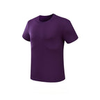 Custom 80GSM 100%polyester Lightweight Men's running shirts M001-1 print logo 26