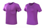 Custom 80GSM 100%polyester Lightweight Men's running shirts M001-1 print logo 35