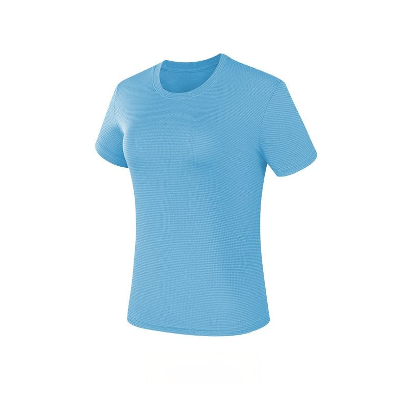 Custom 80GSM 100%polyester Lightweight Men's running shirts M001-1 print logo 20