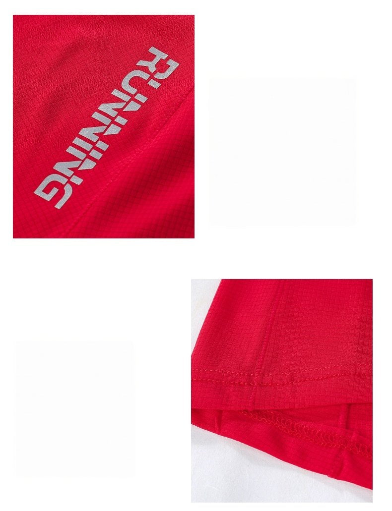 Custom 80GSM 100%polyester Lightweight Men's running shirts M002 print logo 25