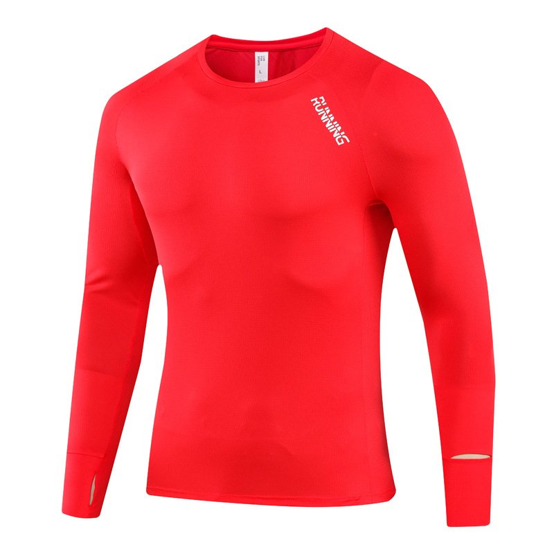 Custom 80GSM 100%polyester Lightweight Men's running shirts M002 print logo 10