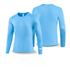 Custom 80GSM 100%polyester Lightweight Men's running shirts M002 print logo 3