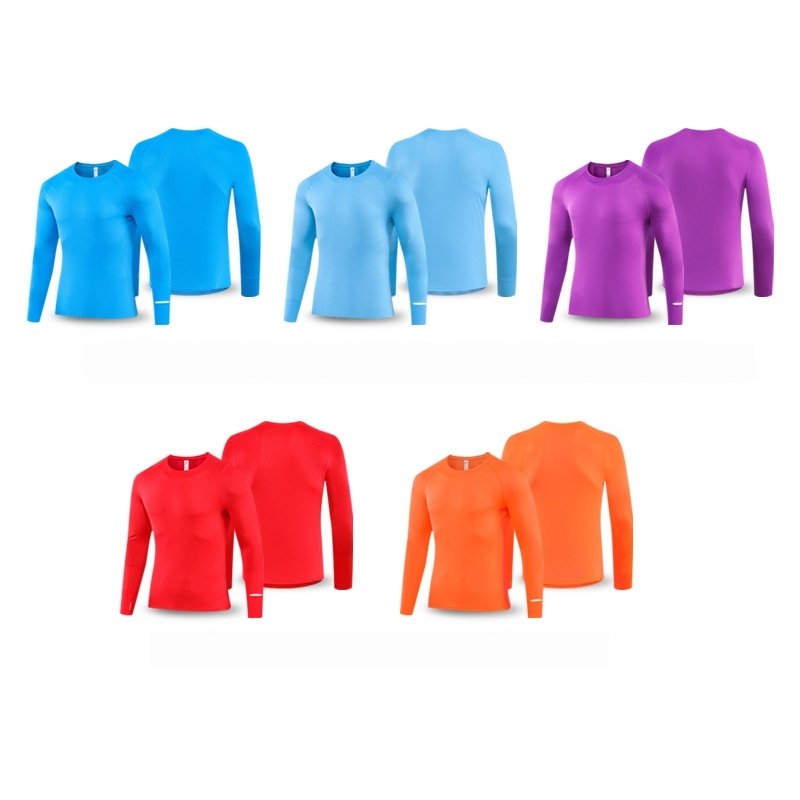 Custom 80GSM 100%polyester Lightweight Men's running shirts M002 print logo 8