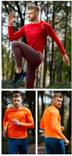 Custom 80GSM 100%polyester Lightweight Men's running shirts M002 print logo 16