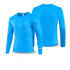 Custom 80GSM 100%polyester Lightweight Men's running shirts M002 print logo 4