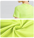 Custom 84%nylon 16%spandex Women's running shirts M010 print logo 12