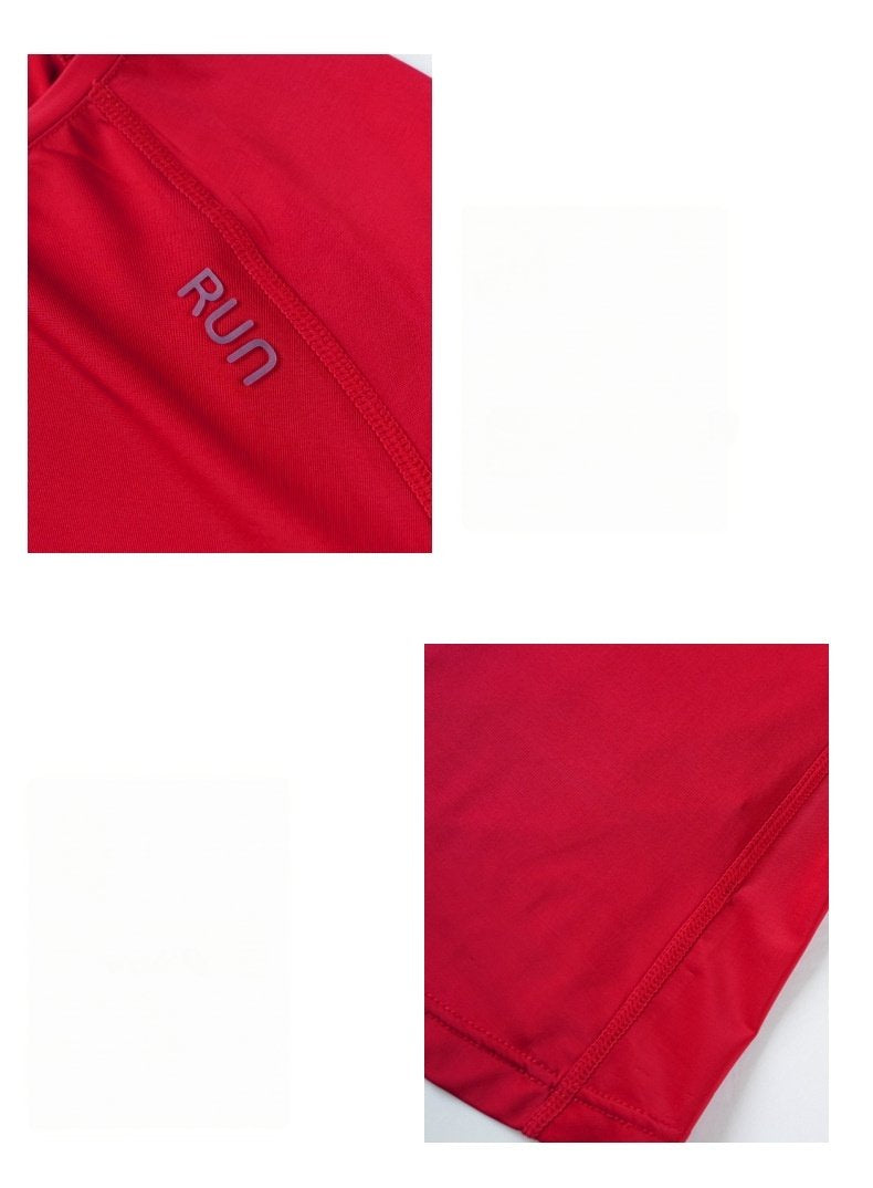 Custom 84%nylon 16%spandex Women's running shirts M010 print logo 13